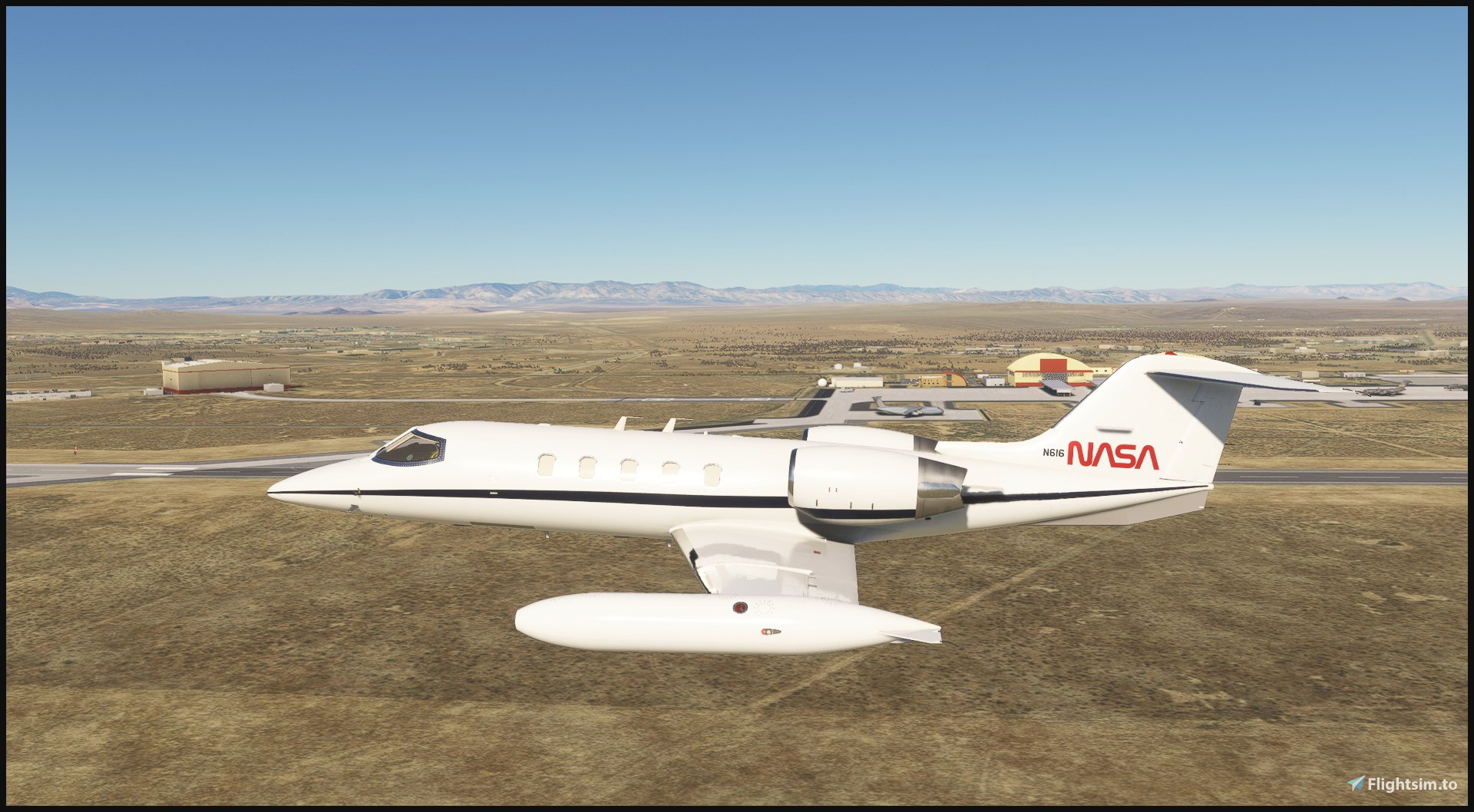 Flysimware LEARJET 35A NASA Edwards AFB N616 - Image 1