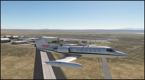 Flysimware LEARJET 35A NASA Edwards AFB N616 thumbnail 2