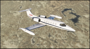 Flysimware LEARJET 35A NASA Edwards AFB N616 thumbnail 3