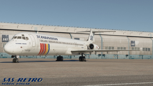 FlythemaddogX MD-80 Scandinavian Airlines Retro - SE-DIA