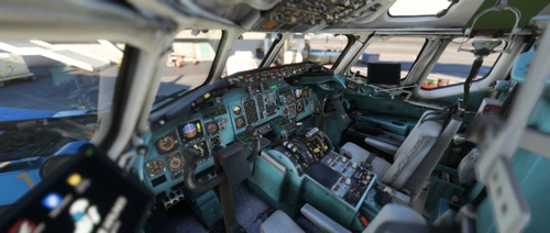 FlyTheMaddogX Simple Blue Cockpit Mod