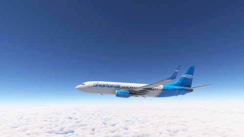 FLYWOH PMDG 737-800 Charterair with Split Scimitar Winglets