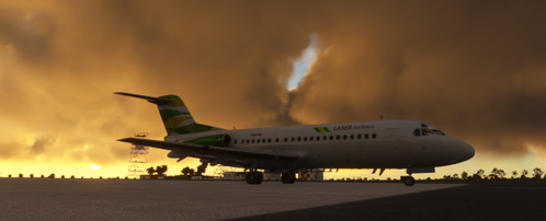 Fokker 28 Laser Airlines 2019