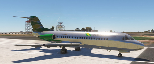 Fokker 28 Laser Airlines Silver 