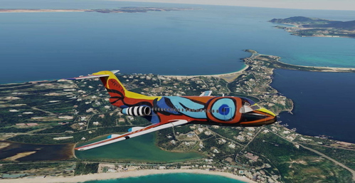 Fokker F28 MK 3000  Karel Appel Livery