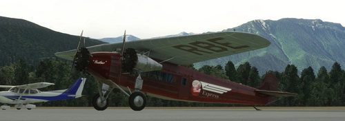 Fokker F.VIIb/3m Red Ball Express Livery
