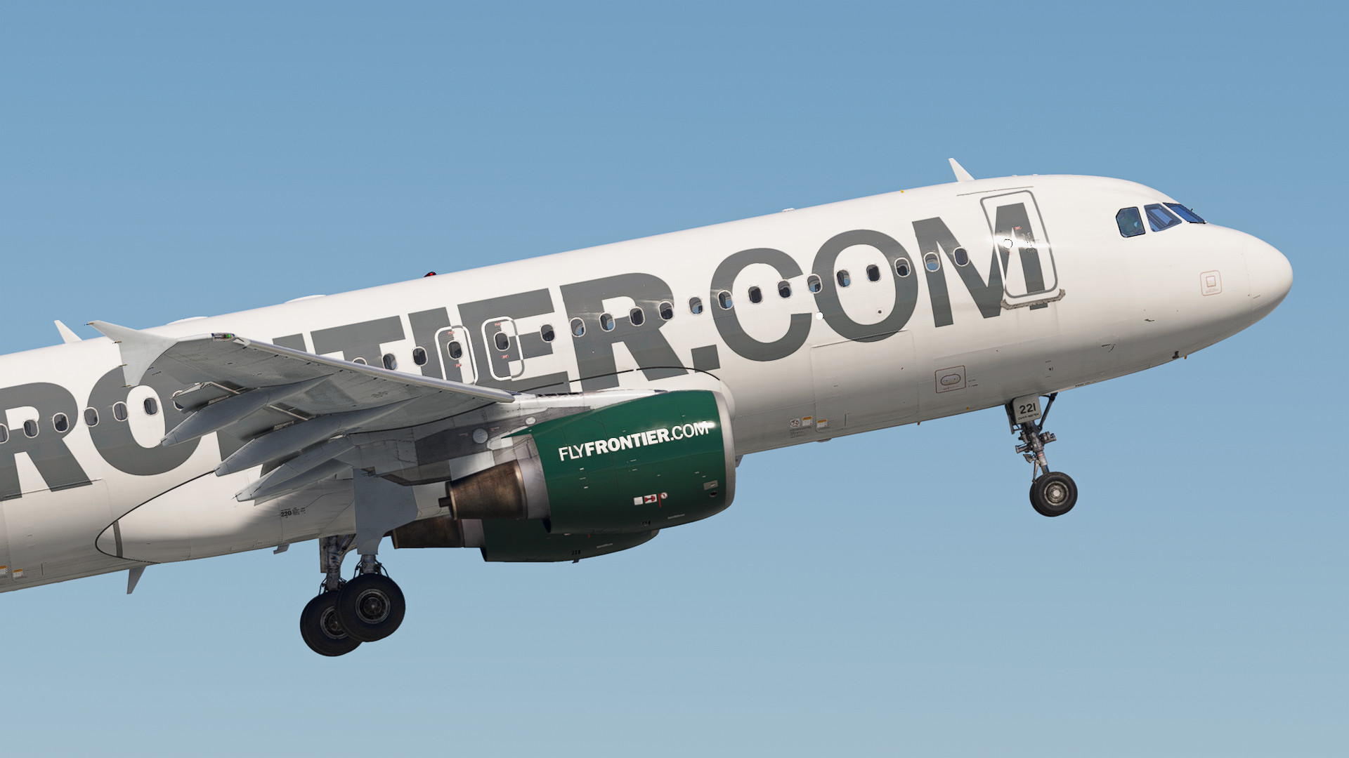 Frontier Airlines 'FlyFrontier.Com' | Pack | w/Cabin | Fenix A320 V2 (8K + 4K) - Image 1