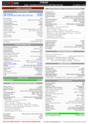 FSR500 - Checklist & Procedures thumbnail 3
