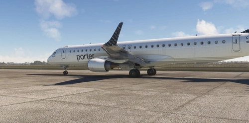 FSS Porter Airlines E195 with Porter WingTips
