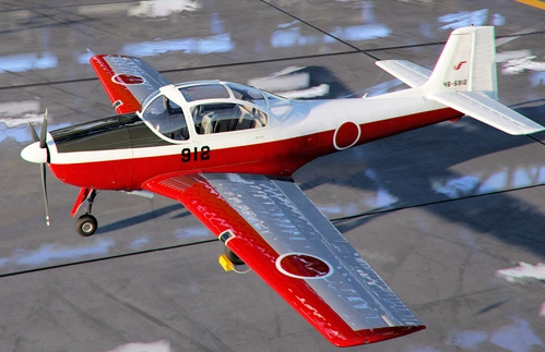 Fuji T-7 of the JASDF 12th Flight Training Wing for the Piaggio / Focke Wulf P.149