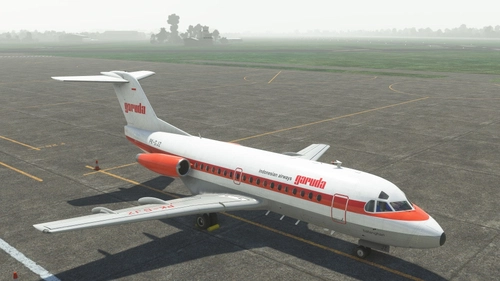 Garuda Indonesia PK-GJZ First Garuda Fokker 28-1000 livery