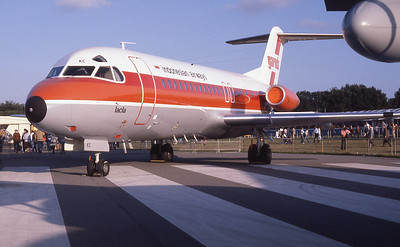 Garuda Indonesian Airways 1980 livery Fokker 28 PK-GKC