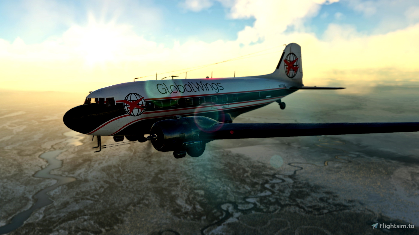 GlobalWings VA DC-3F Freighter for Microsoft Flight Simulator | MSFS