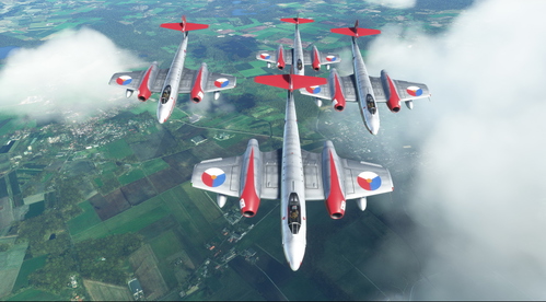 Gloster Meteor Mk.8 Dutch Air Force Ruiten Vier demo team