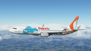 GOL -60 Anos turma da Mônica  - (PR-GXW) - Resolução 8k - PMDG 737-800 thumbnail 14