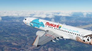 GOL -60 Anos turma da Mônica  - (PR-GXW) - Resolução 8k - PMDG 737-800 thumbnail 1