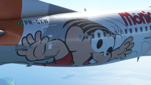 GOL -60 Anos turma da Mônica  - (PR-GXW) - Resolução 8k - PMDG 737-800 thumbnail 10