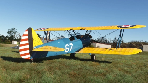 Golden Age Simulations - Boeing Stearman - reduced chrome effect for all liveries