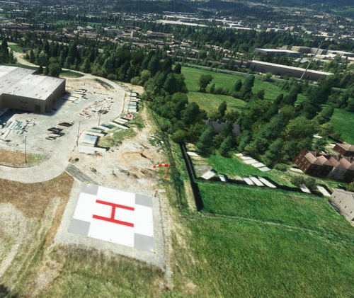Grange hospital helipad
