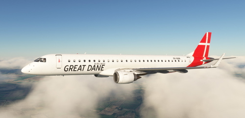 Great Dane Airlines  (OY-GDB) - FlightSim Studios E-Jets 195