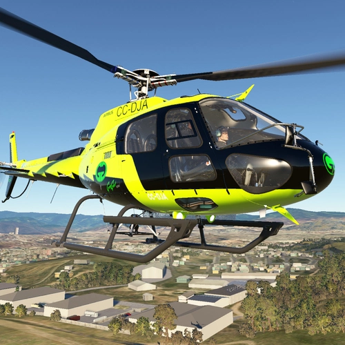 "Green Ghost" CowanSim H125 Livery  |  CC-DJA