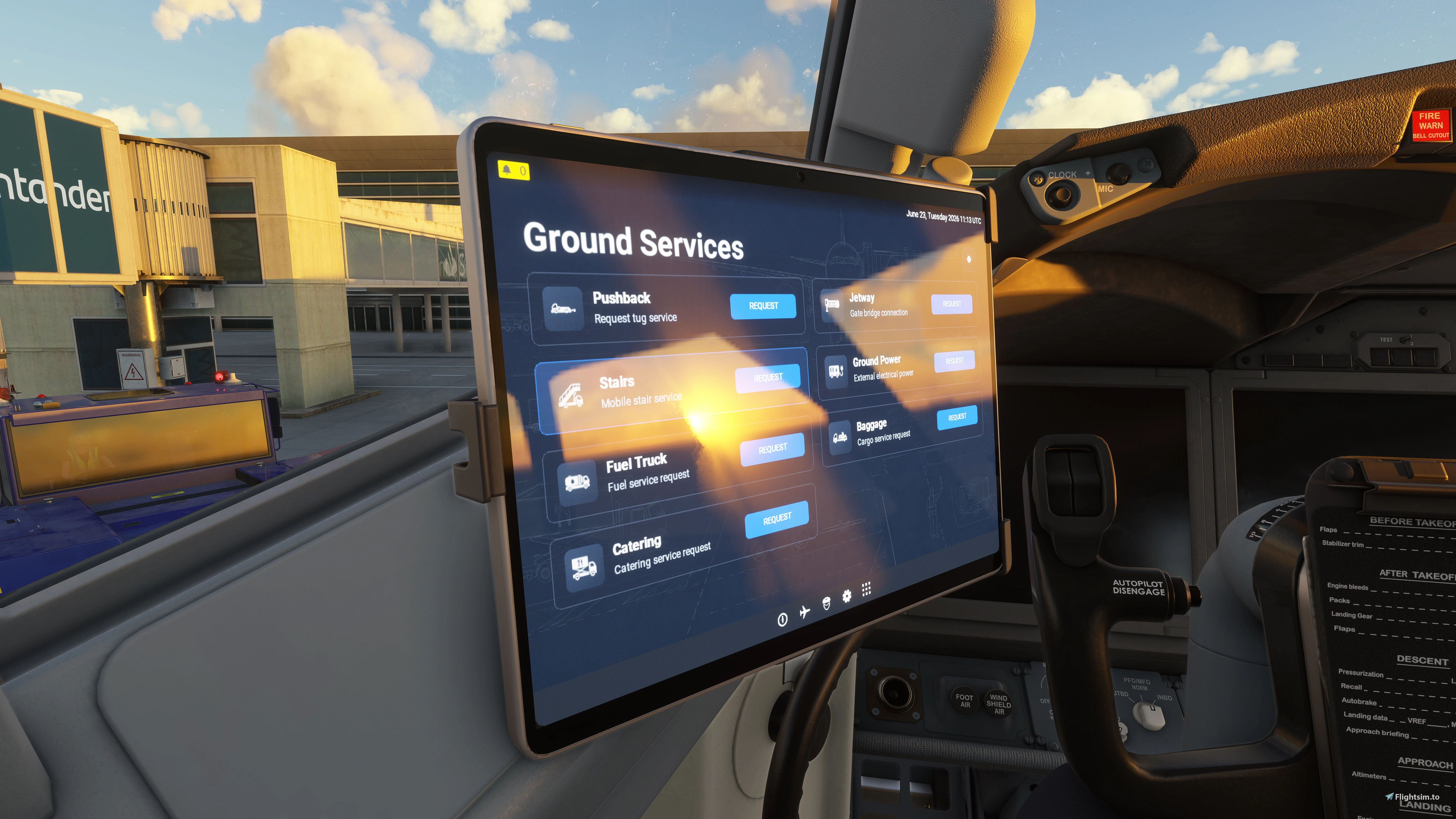 Ground Services for EFB