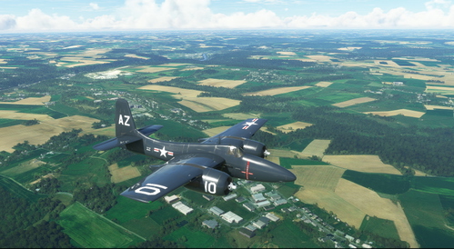 Grumman F7F-3 Tigercat US Marines AZ-10