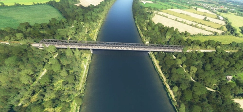 Grunentaler Bridge Kiel-Canal