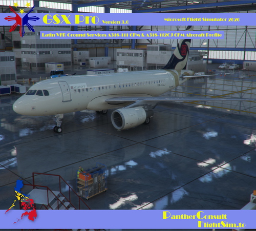 GSX Pro Ground Services Latin VFR A318-111 CFM & A318-112CJ CFM Aircraft Profile