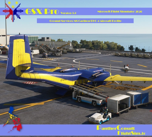 GSX Pro Ground Services MS Caribou DHC-4 Aircraft Profile
