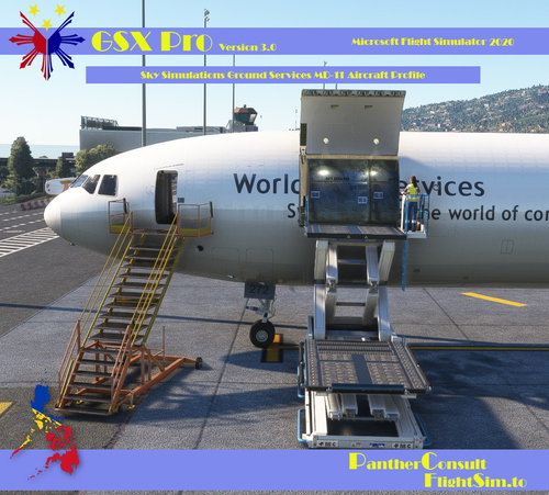 GSX Pro Ground Services Sky Simulations MD-11 Aircraft Profile