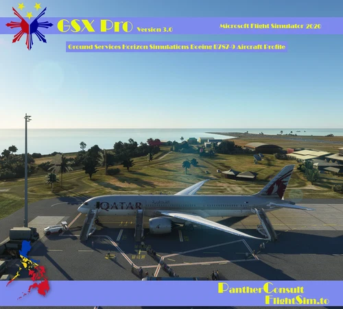 GSX Pro Ground Services Horizon Simulations Boeing B787-9 Aircraft Profile
