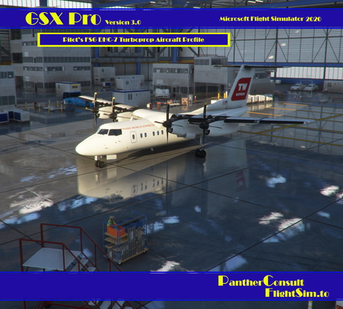 GSX Pro Ground Services Pilot's FSG DHC-7 Turboprop Aircraft Profile