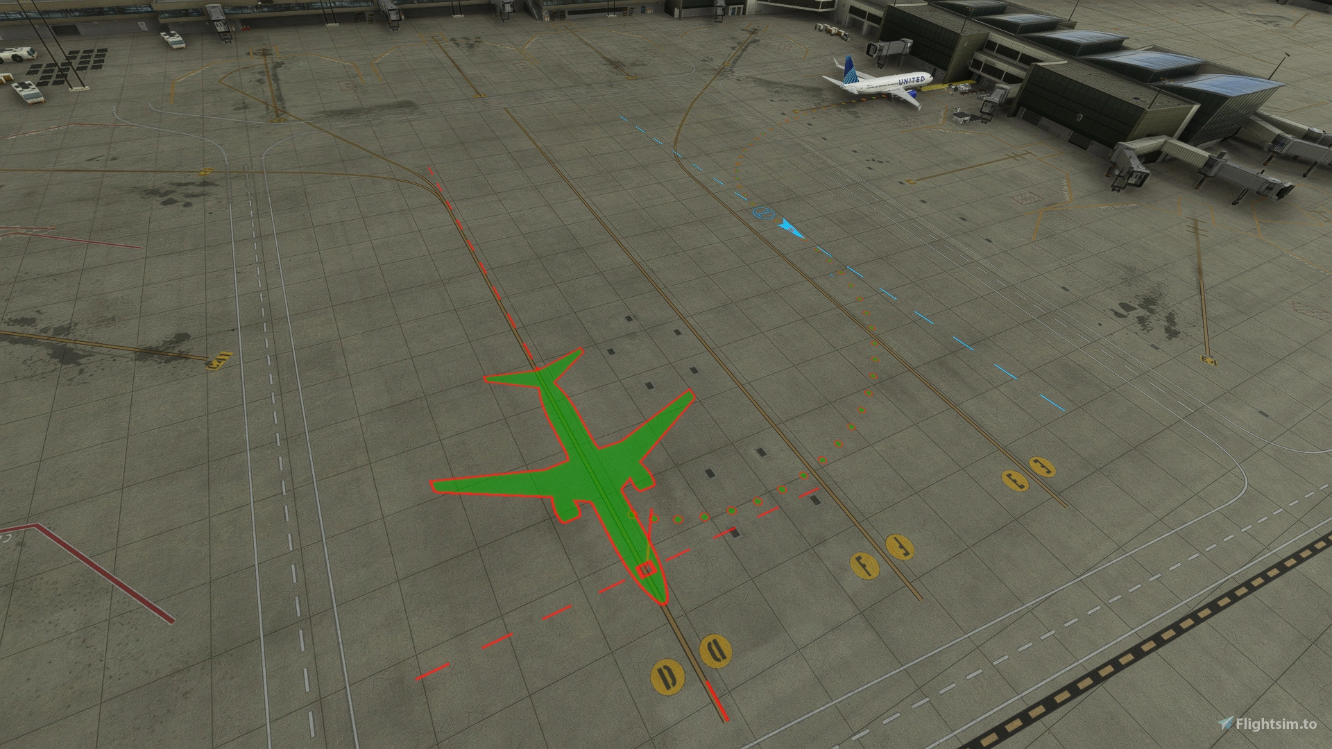 GSX Profile - FSDreamTeam KIAH Intercontinental Airport - All Gates - pushback procedures v0.9.1 - Image 1