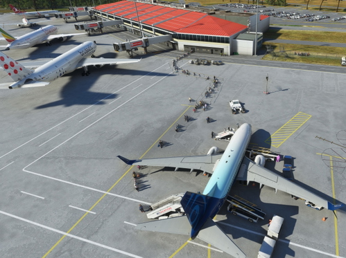 GSX profile for FKYS (Yaounde, Cameroon) with walk-in path for parking 6