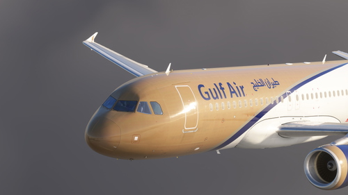 Gulf Air A320 A9C-AF CFM (8K+4K)+ Cabin  | Fenix A320 V2B2