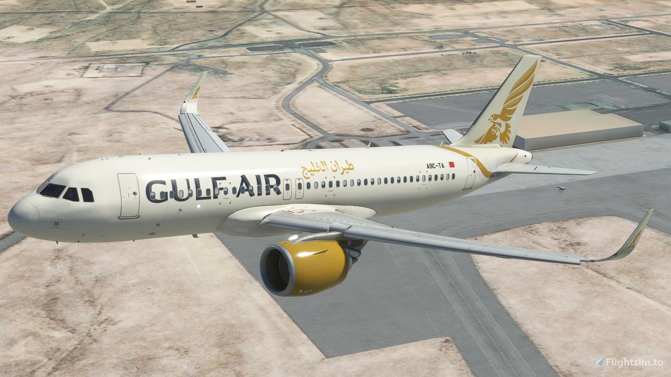 Gulf Air (circa 2018) A9C-TA for Microsoft Flight Simulator | MSFS