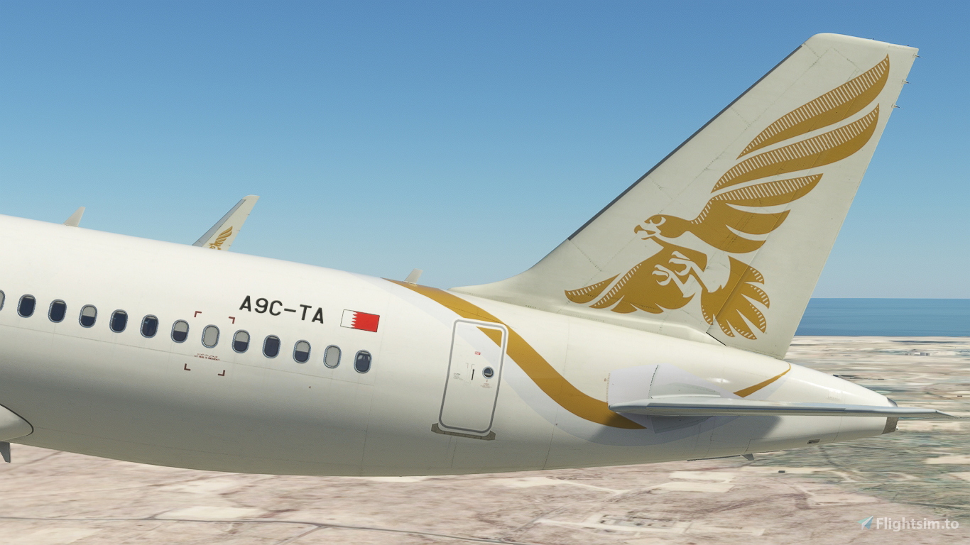 Gulf Air (circa 2018) A9C-TA for Microsoft Flight Simulator | MSFS