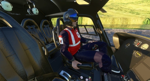 H125 co-pilot and medic uniforms with Air Greenland logo