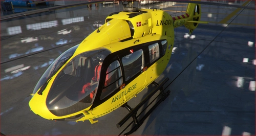 H145 airbus danish medic ambulance livery ceh-H145-EMS-LNOOV (Dansk, danish, Denmark,Danmark)