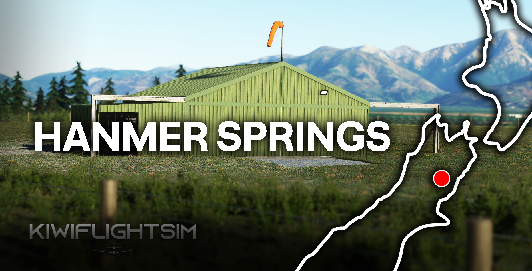 Hanmer Springs Aerodrome [NZHM] , New Zealand  (Grass Airfield + Helicopter Base) - Image 1