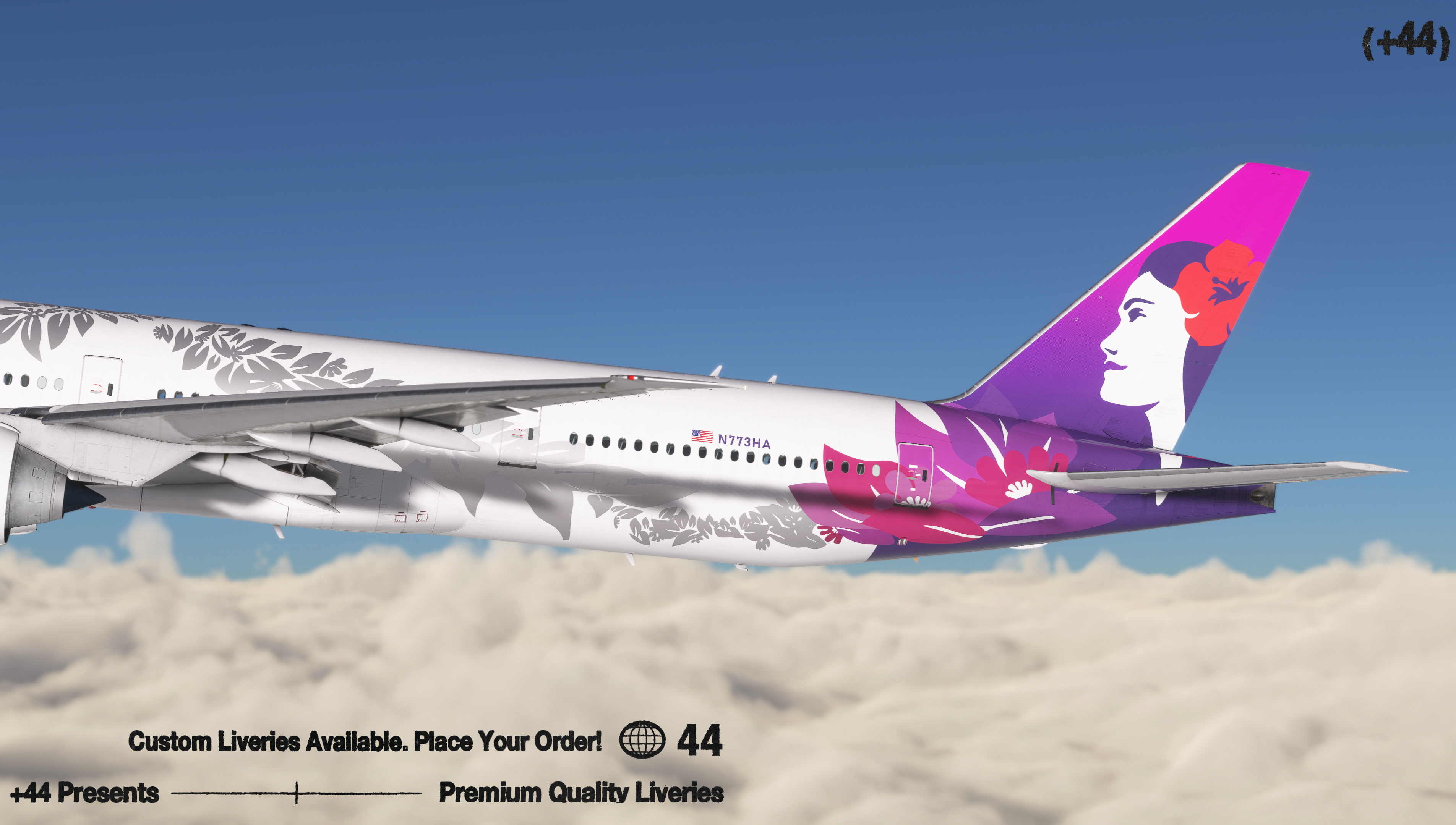 Hawaiian Airlines (N773HA) PMDG 777-300ER - 8K - Image 1