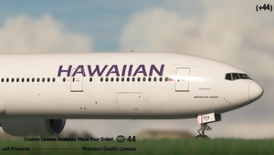 Hawaiian Airlines (N773HA) PMDG 777-300ER - 8K thumbnail 2