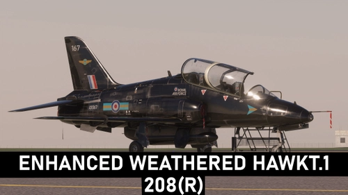 Hawk T1 - ENHANCED WEATHERED - 208Sqn 