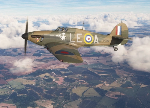 Hawker Hurricane Mk.1 RAF 242 sqn P2961 LE-A