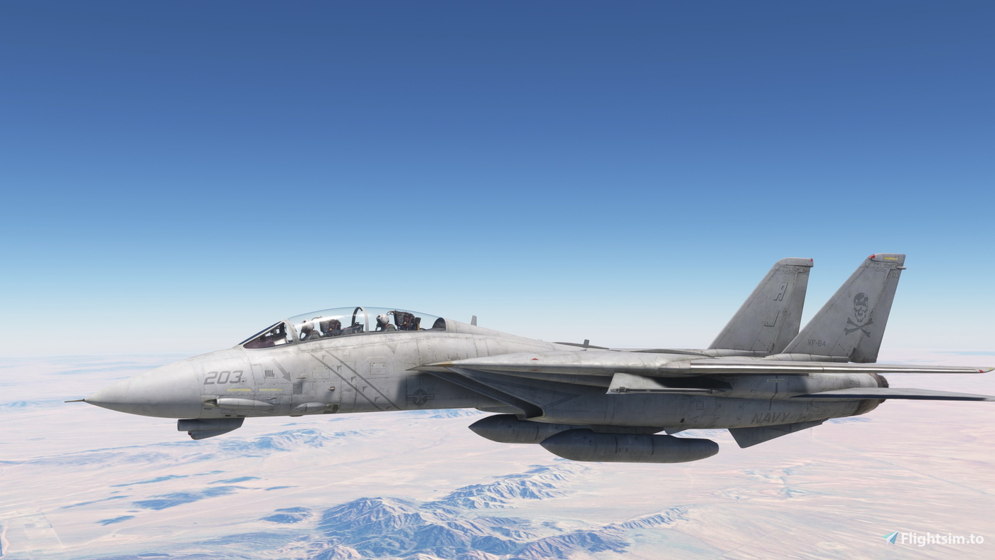 HB/IFE F-14A VF-84 LOW VIZ for Microsoft Flight Simulator | MSFS