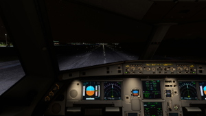 Headwind A330-900 cockpit textures upgrade with amber  digits and many more thumbnail 11