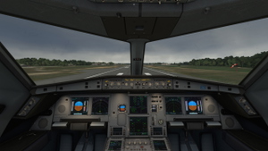 Headwind A330-900 cockpit textures upgrade with amber  digits and many more thumbnail 1