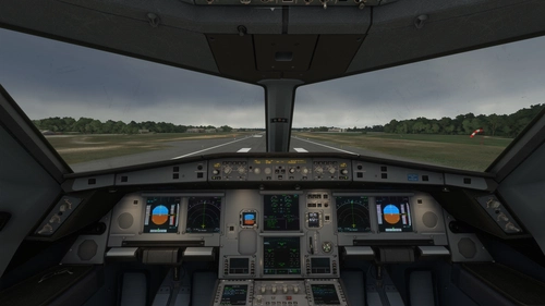 Headwind A330-900 cockpit textures upgrade with amber  digits and many more