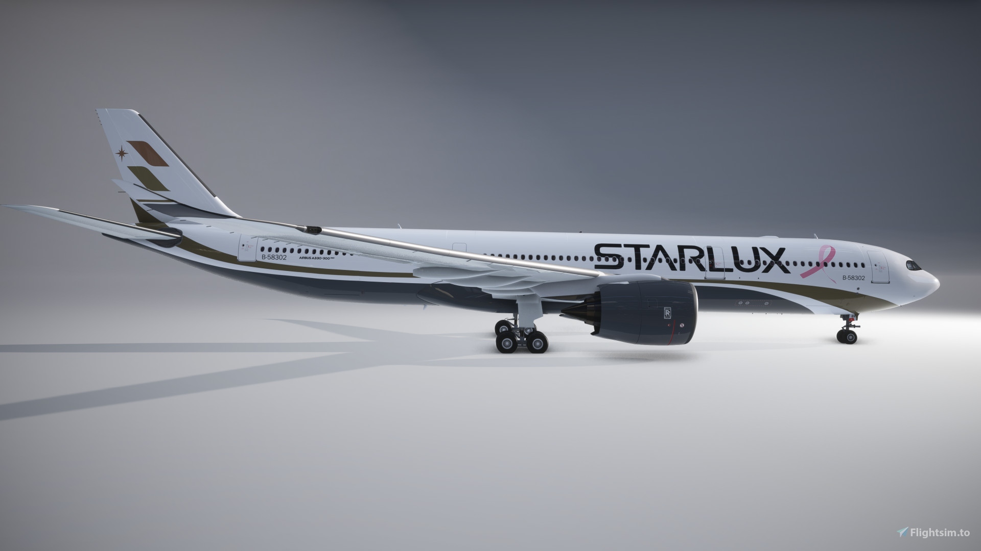 Headwind A330-900 neo Starlux Airlines with Pink Ribbon B-58302